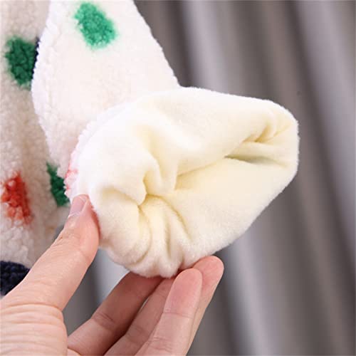 Toddler Kids 𝗣olar Fleece Hooded Outerwear Windproof Zipper Long Sleeve Coat Warm Print Jacket with Pocket3