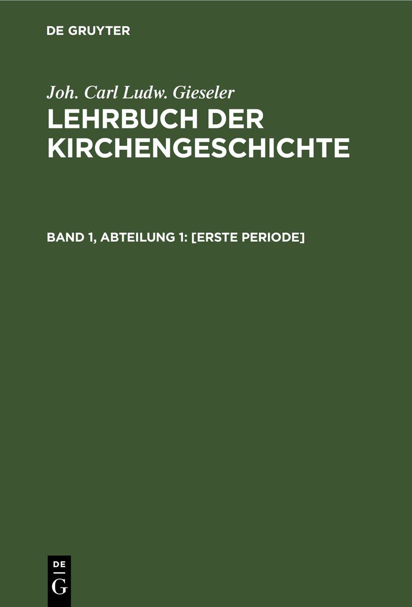 [Erste Periode] (Lehrbuch der Kirchengeschichte)