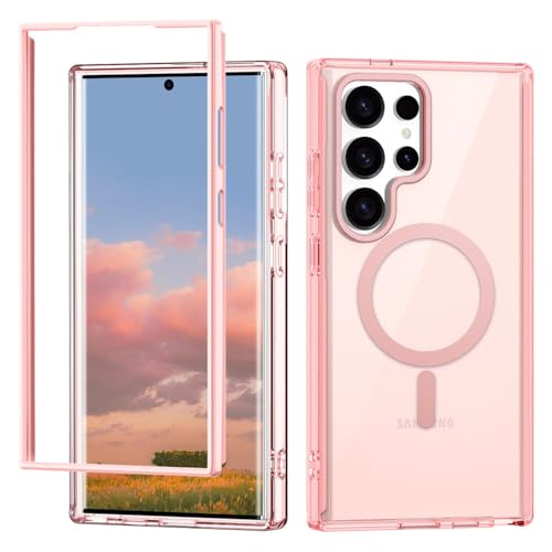 Étui clapet Samsung S24 Ultra rose protection intégrale souple