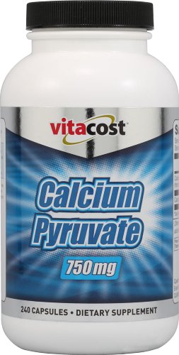 Vitacost Calcium Pyruvate 750mg 240 Capsules (Twin Pack)