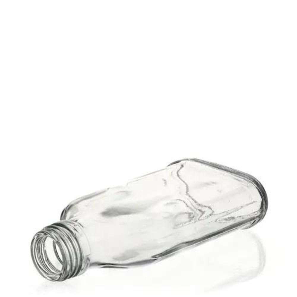 Lote de 50 botellas de vidrio de 100 ml, frascos de bolsillo, botellas para licores, degustaciones o muestras de productos