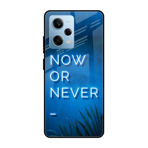 Image of SmashItUp Now or Never Designer Printed TPU Metal Case Mobile Back Cover for Redmi Note 12 Pro 5G