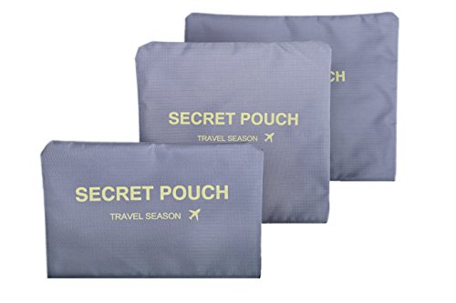 Image of 6 Sets Travel Organizers Packing Cubes Luggage Organizers Compression Pouches (Gray, Polyester)