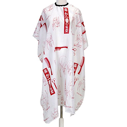 Yoption Colorful Pattern Hairdressing Hair Cut Salon Hairstylist Barber Gown Cape Cloth (Japanese Style)