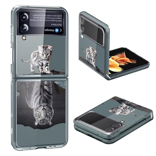 Coque Samsung Z Flip 3 5G silicone TPU tigre antichoc