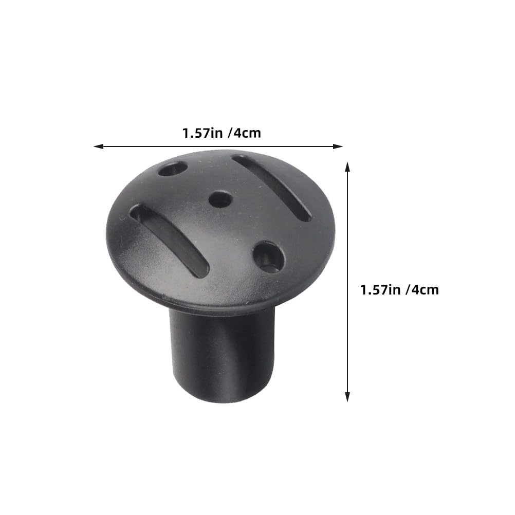 BESPORTBLE 8 Pcs Tent Pole Cap Tent Pole End Cover Tent Stakes Tips Tarp Poles Tip Cover Tarp Poles Tip Protector Tent Poles Tip Cover Tent Support Poles Cap Tent Pole End Protector See Black