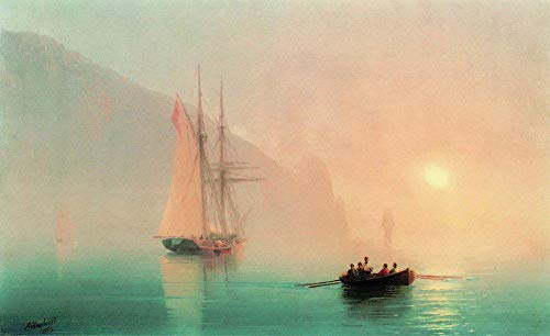 Peintures sur toile Ayu Dag Ivan Aivazovsky : tableau art célèbre fait main