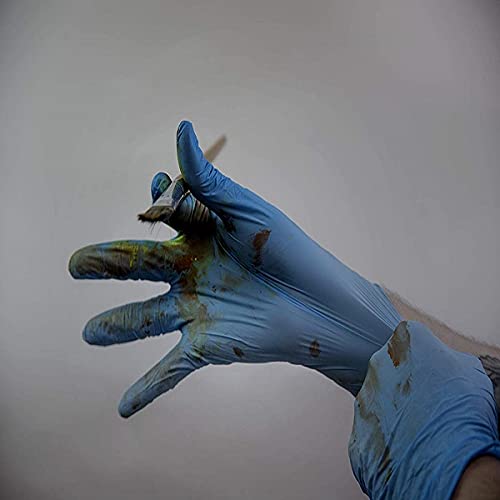 Guanti In Nitrile Blu Senza Lattice Monouso - Per Laboratorio, Medico, Alimentare