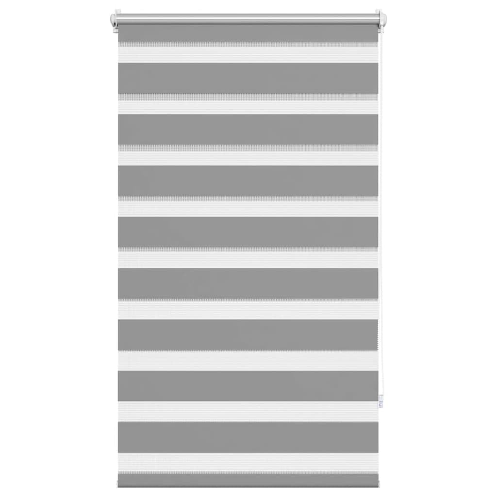 Vidaxl Zebra Blind 90X120cm Home Daynight Roller Window Sunscreen Shade Grey