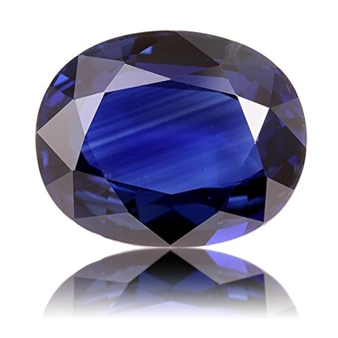Saphir bleu naturel 11 carats pierre précieuse Neelam en vrac pour homme