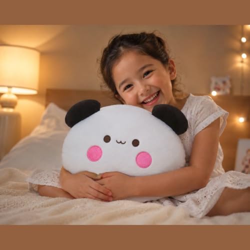 Image of Bubu Plush Pillow Soft Toy 30 cm for Kids, Girls & Boys | Ultra Soft Stuffed Cushion Plush | Cute Huggable Pillow Toy for Birthday Gift, Home, Sofa & Bedroom Decor