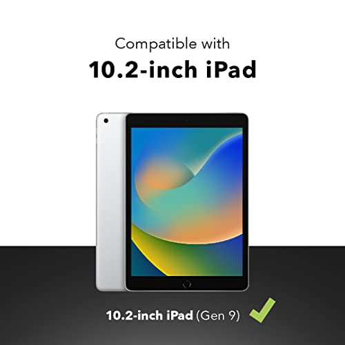 Image of ZAGG Pro Keys Detachable Case & Wireless Keyboard for Apple iPad 10.2 inch (Gen 9, 8, 7) - Bluetooth Pairing, Backlit Laptop-Style Keys, Apple Pencil Holder, 6.6ft Drop Protection, Black