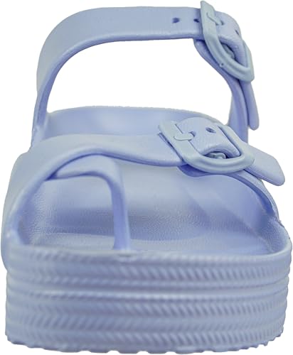 Weweya Womens Sandal with Arch Support - Adjustable Buckle Straps Beach Slides - Summer Lightweight Flip Flops Sandals - Image 4