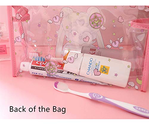 Kerr's Choice Cute Toiletry Bag Cosmetic Bag Clear Waterproof Makeup Bag Travel Storage Bag Gift For Girls Women #TOP2