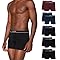 LUPO Kit 10 Cueca Boxer Microfibra de Poliamida Sem Costura Masculina Adulto, 3 Azul - 2 Marsala - 5 Preto, M
