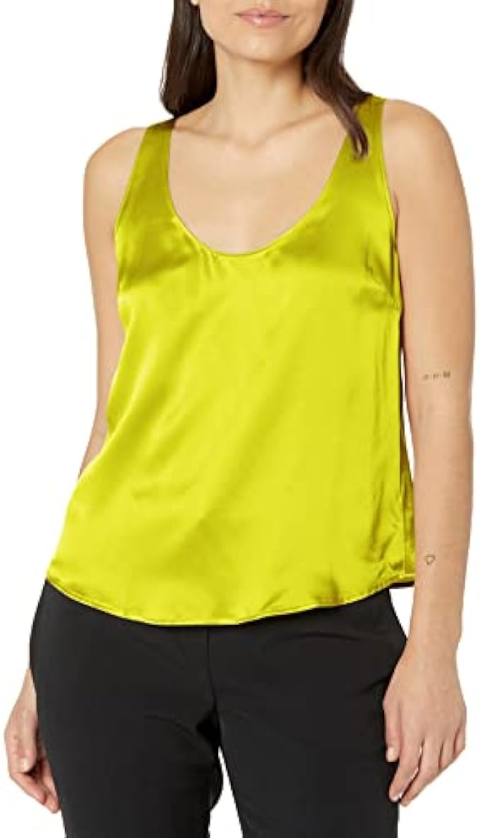 Velvet by Graham & Spencer Velvet by Jenny Graham Women's Nolita Silk Charmeuse Sleeveless Top