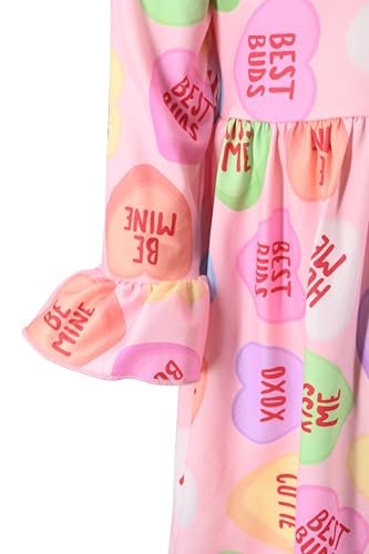 Image of Girls Long Sleeve Ruffled Dresses for Toddlers and Kids