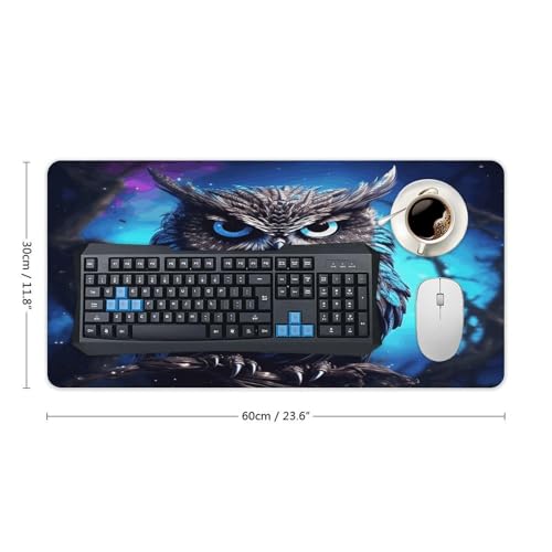 Blue Owl2 Desk Pad protector de escritorio 30x60cm miniatura 2