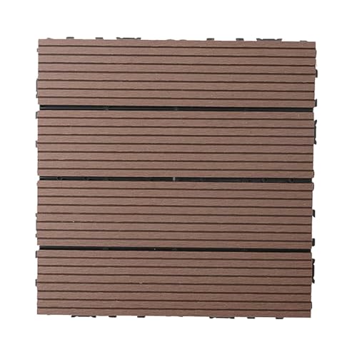 Azulejos compuestos de madera y plástico con clic encajable para terrazas y aceras 2