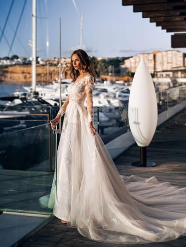 Tulle Wedding Dresses for Bride 2025 Bridal Gowns for Women A-line Elegant Wedding Gown Ball Gown4