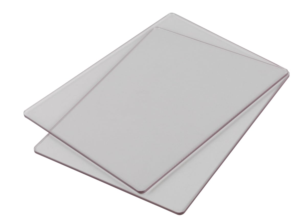 Rayher Clear Set Of 2 Cutting Plates For Die Cutting Machines, Two A5 Replacement Acrylic Cutting Pads Suitable For Die Cutting And Embossing Machine, 2 Piece Refill Pack, 50272000