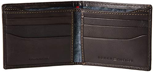 Image of Tommy Hilfiger Men's Leather Orson RFID Bifold Wallet with Removable Passcase