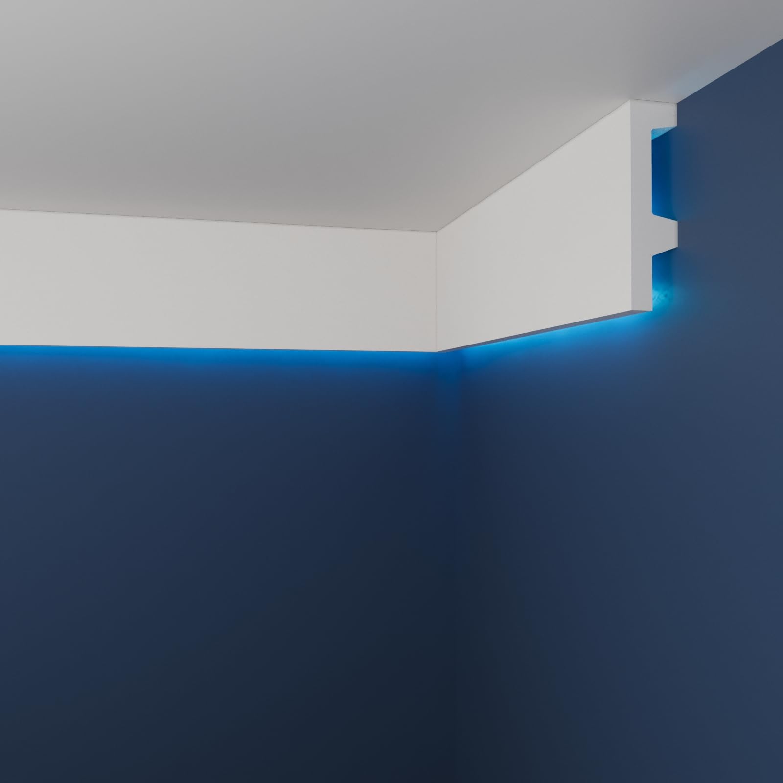 LED Coving, XPS Cornice, WLD03 10x2.5cm, Internal Corner 2 x 20cm — image 1