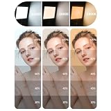 Bonvvie LED Video Dauerlicht Kit, 3000-6500K Fotolicht für Studio & Outdoor Fotografie, Vlog, Videokonferenz, Live Stream, CRI 97+ Zweifarbiges Kameralicht mit Wiederaufladbarem 5000mAh Li-ion Akku