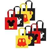 Hpscdyo 20PCS Red Party Favor Bags, Reusable Non-woven Bags Treat Candy Goodie Gift Bags for Boys Girls Birthday Baby Shower Party Decorations Supplies