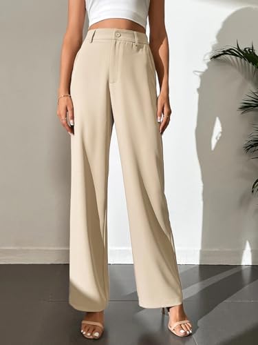 Image of Elendra Women Lycra - Bootcut Trousers Pant Wide Leg