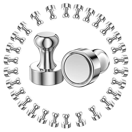 Alfresco Mini Aimants Puissants, Aimant Frigo, Néodyme Aimants en Néodyme Lot de 28 avec Boîte de Rangement pour Tableau Magnétique Aimants en Acier Nickelé, Magnetic Magnet, Petit Aimant Cover