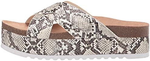Dirty Laundry by Chinese Laundry Women's Platform Slide Sandal, Cream Snake, 7 | Image 7