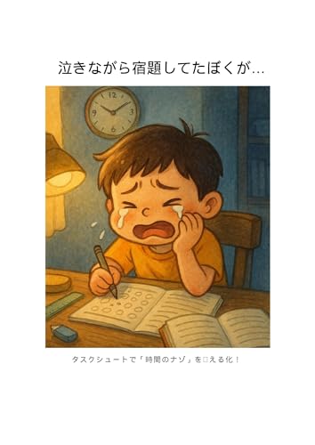 泣きながら宿題していたぼくが、タスクシュートで「時間のナゾ」を見える化！
