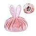 Bolsa de Cosméticos Portátil con Cordón para Cosméticos, PTN Bolsa de Aseo de Gran Capacidad, Precioso Bolso Cosmético Perezoso, Neceser de Viaje Grande y Portátil para Mujer Niña