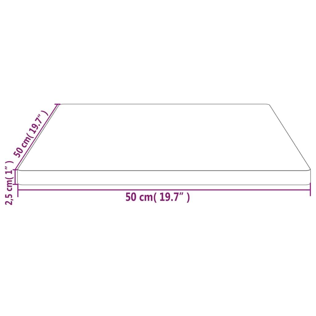 Dessus de table 50x50x2,5 cm bois de pin massif