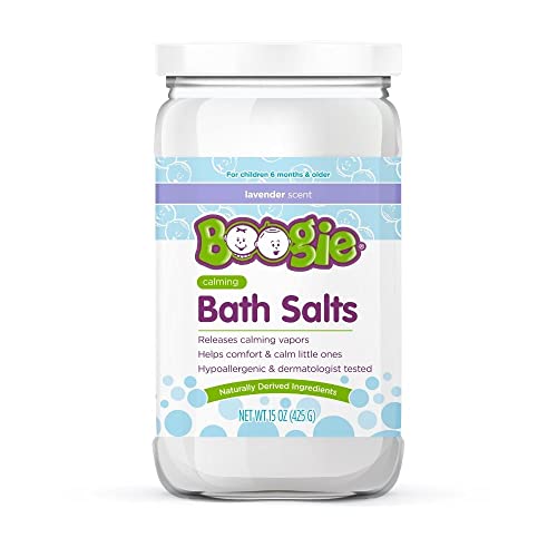 Image of Boogie Kids Bath Salts, Calming Bath Salts, Naturally Derived, Made with Natural Essential Oils, Lavender, 15 oz, Pack of 1