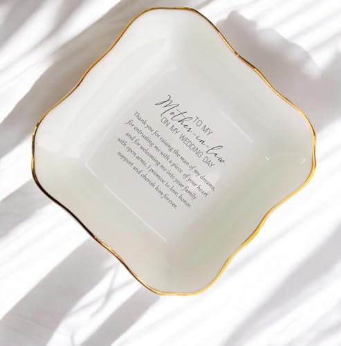 BAT TRANG Wedding Ceramic Jewelry Dish, Wedding Favors, Gift for Family, Bridal Shower (Mother in Law 02) by BAT TRANG - Used condition - Image 5