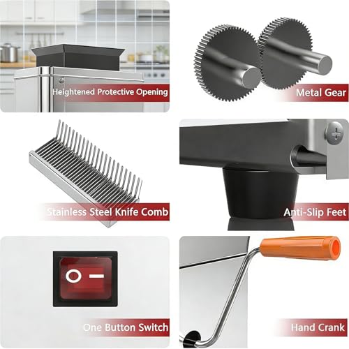 Cortadora y Trituradora de Carne 850W Acero Inoxidable miniatura 3