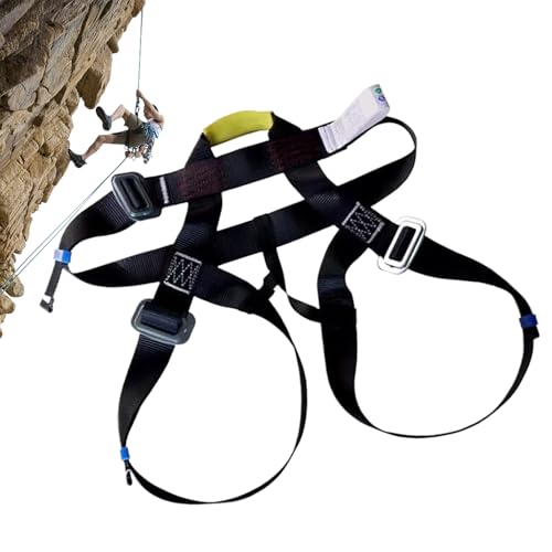 Genérico Climbing Harness For Men – Half Body Safety Belt | Thick, Comfortable Mountaineering Harness For Outdoor Climbing, Roofing, Construction, And Work