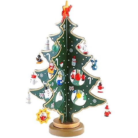 GEEDIAR 3D Wooden Christmas Tree Decoration Cover