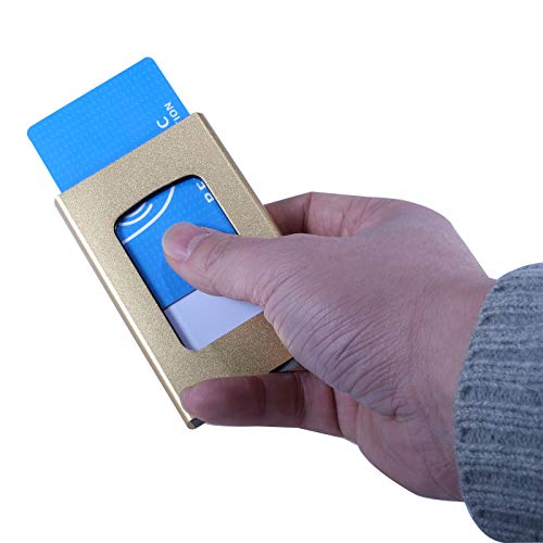 RFID Mini Aluminum Wallet Credit Card Case Slim Credit Card Holder Business Hard Case Metal Wallet for Women Men2