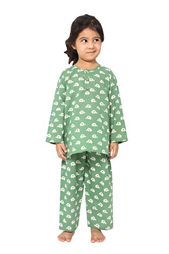 Image of Cotton Night Suit for Boys & Girls | Pajama Sets | Baby Top & Pant | Kids Dress | Printed Night Dress | Sleepwear Suit | P-3