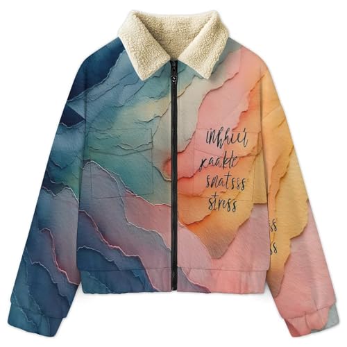 Veste polaire femme bleu poudré avec zippé et poches chaudes