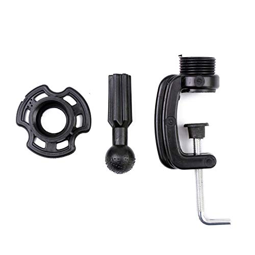 Eerya Wig Mannequin Head Stand Cosmetology Manikin Head Standard Holding Holder Clamp Stands Black (1Pc, Desktop Head Stand) #TOP3