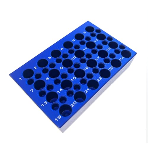 Aluminum PCR Cooler Cooling Block, 24 Well + 36 Well Tube Rack for 1.5ml and 0.2ml Tubes