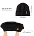 Wmcaps Winter Beanie for Men Women, Fleece Lined Beanie Soft Warm Knit Hat Ski Stocking Cuffed Cap (Black)