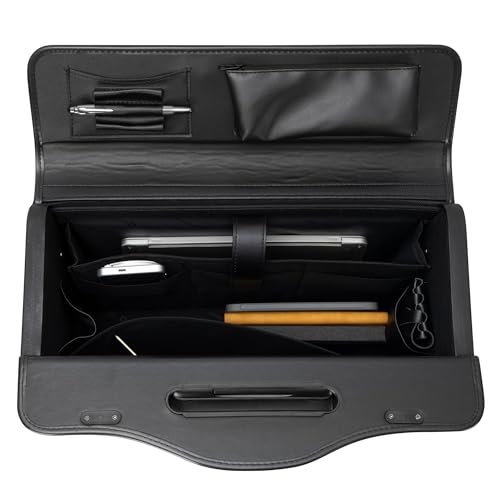 Alpine Swiss 4-Wheel Rolling Briefcase