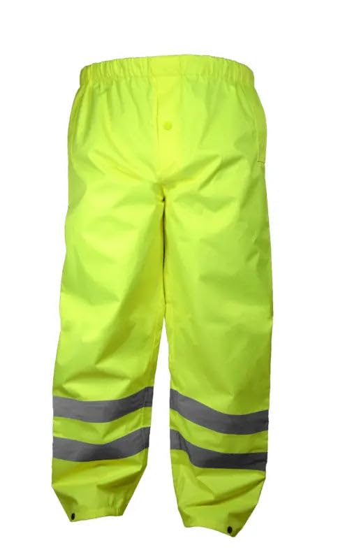 OccuNomix Lightweight Ripstop Rain Pant, Yellow, Small, LUX-RSLTP-YS