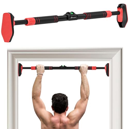 Soozier Pull Up Bar Doorway No Screws, Door Frame Chin Up Bar wit...