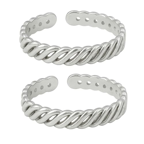 DARSHRAJ Handmade 925 Sterling Silver Unique Design Toe Ring | Stylish Toe Ring for Woman | Silver Bichhiya for Women